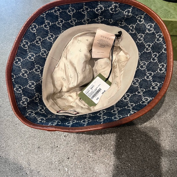 Gucci Denim Espadrilles & Hat Size 9/39 & L/XL Hat - Picture 7 of 7